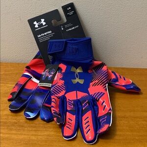 Under Armour UA F9 Nitro Novelty Limited Edition Men’s Football Gloves Sz Large